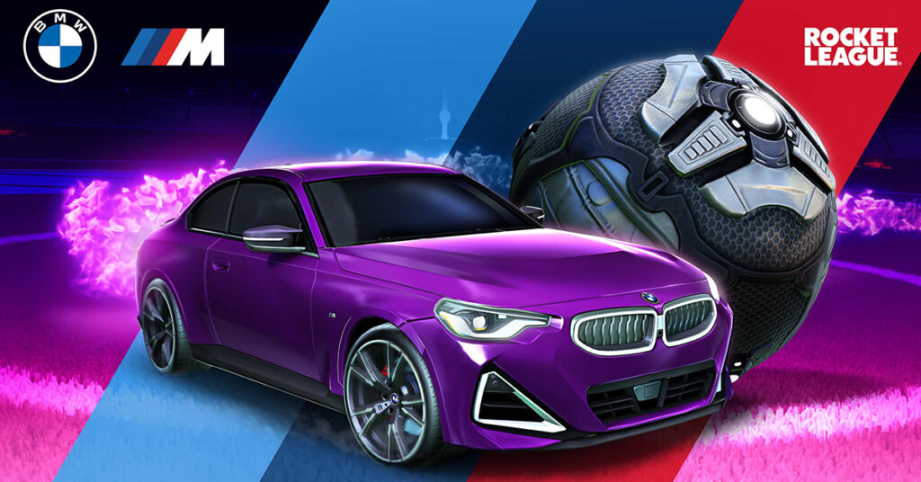 Novo BMW M240i vira estrela no game Rocket League