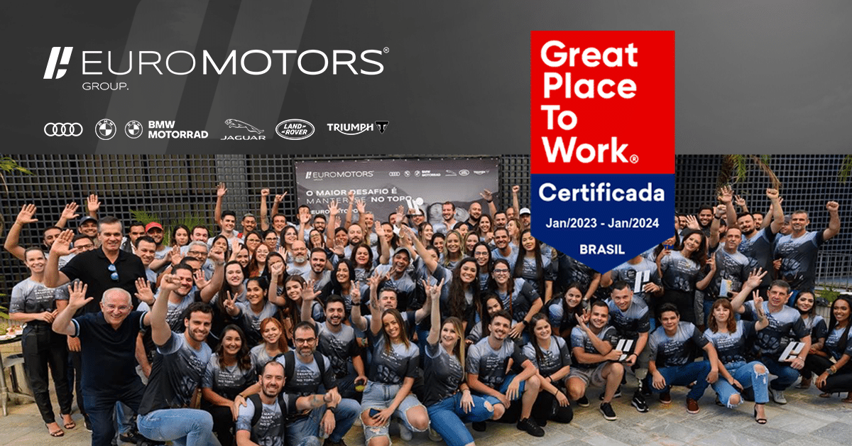 Euro Motors recebe a certificação Great Place To Work Euro Motors recebe a certificação Great Place To Work