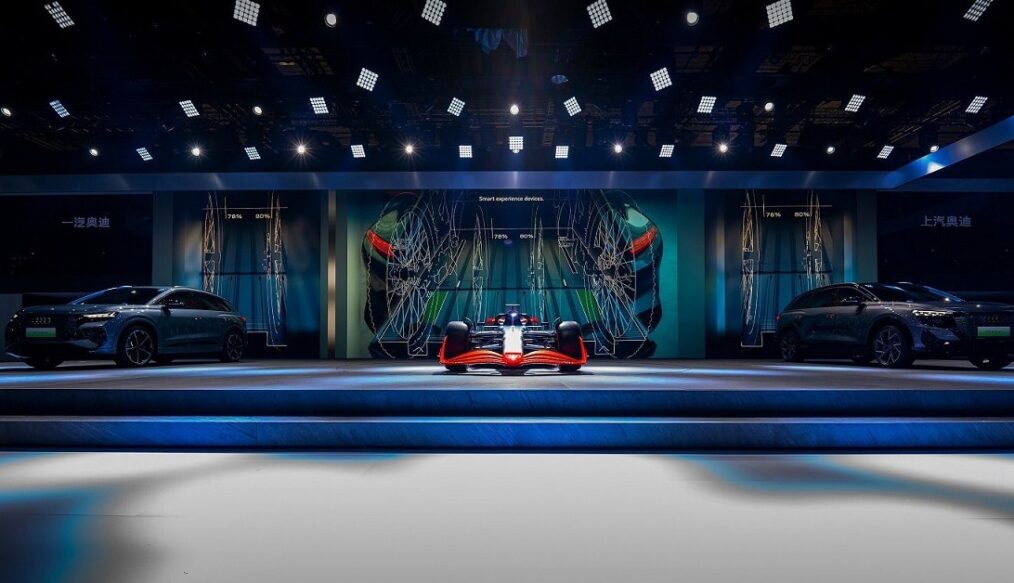 Audi apresenta protótipo de Fórmula 1 no Salão de Xangai, na China