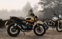 Triumph amplia a família T-Series com a Scrambler 400 XC com rodas raiadas