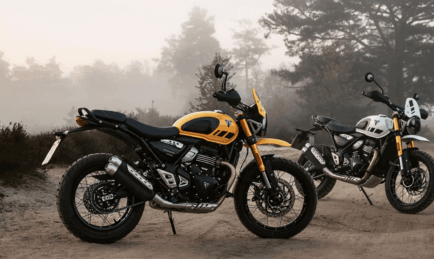 Triumph amplia a família T-Series com a Scrambler 400 XC com rodas raiadas