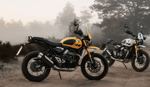 Triumph amplia a família T-Series com a Scrambler 400 XC com rodas raiadas