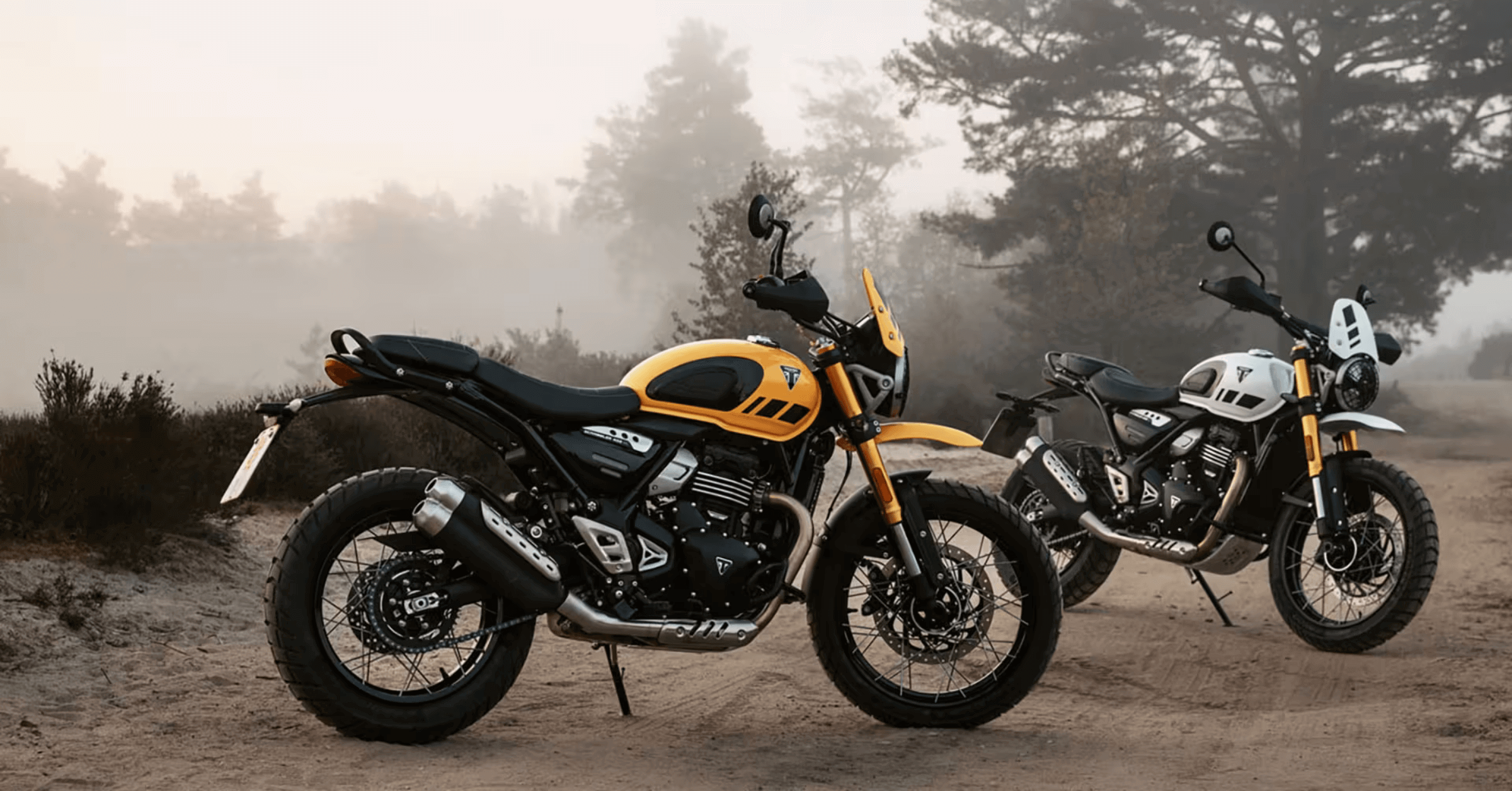 Triumph amplia a família T-Series com a Scrambler 400 XC com rodas raiadas