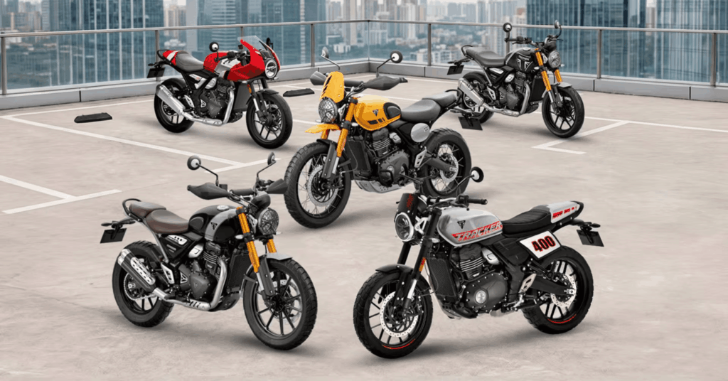 Família 400 da Triumph passa a oferecer cinco modelos no Brasil